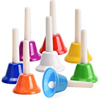 Facmogu - Juego de 8 campanas de música de metal diatónicas de 8 notas- instrumento de percusión para festival…